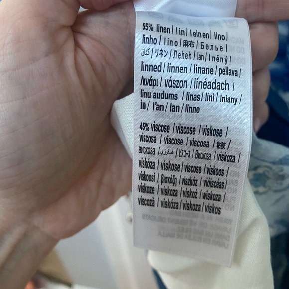 Farm Rio long sleeve mini dress in blue palm trees - Picture 10 of 10